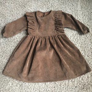 Brown corduroy dress / holiday dress, size 110 (5)